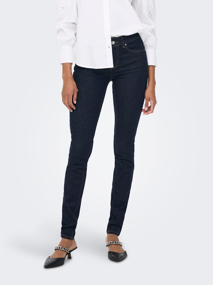 Onlblush Mid Sk Stayblue Dnm Rea023 - Blue Denim