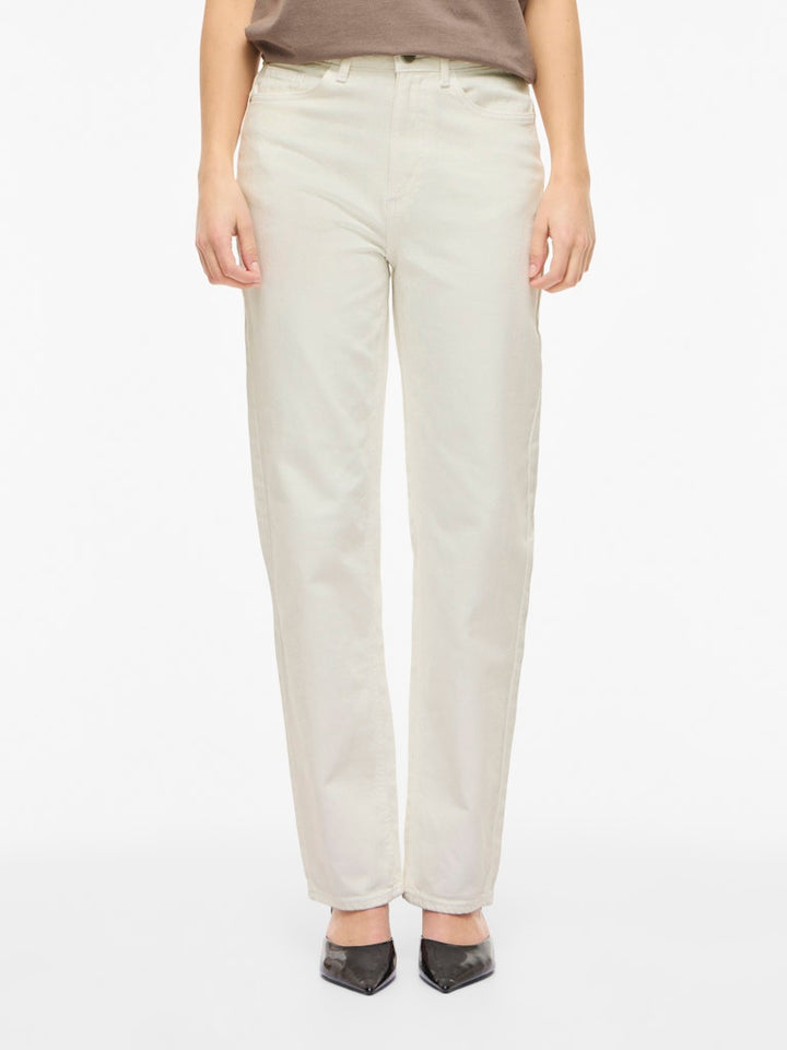 Vikelly Jaf Hw Straight Jeans-noos - Wit