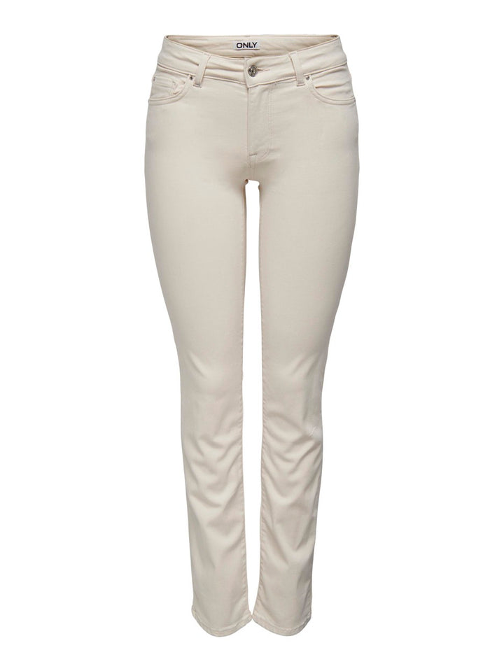 Onlalicia Reg Strt Dnm Dot019 - Ecru