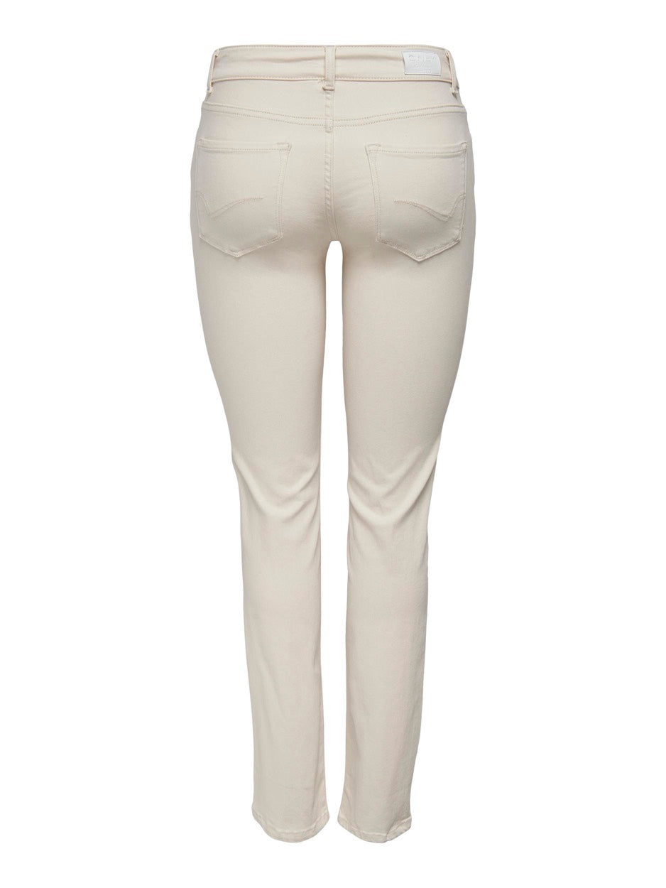 Onlalicia Reg Strt Dnm Dot019 - Ecru