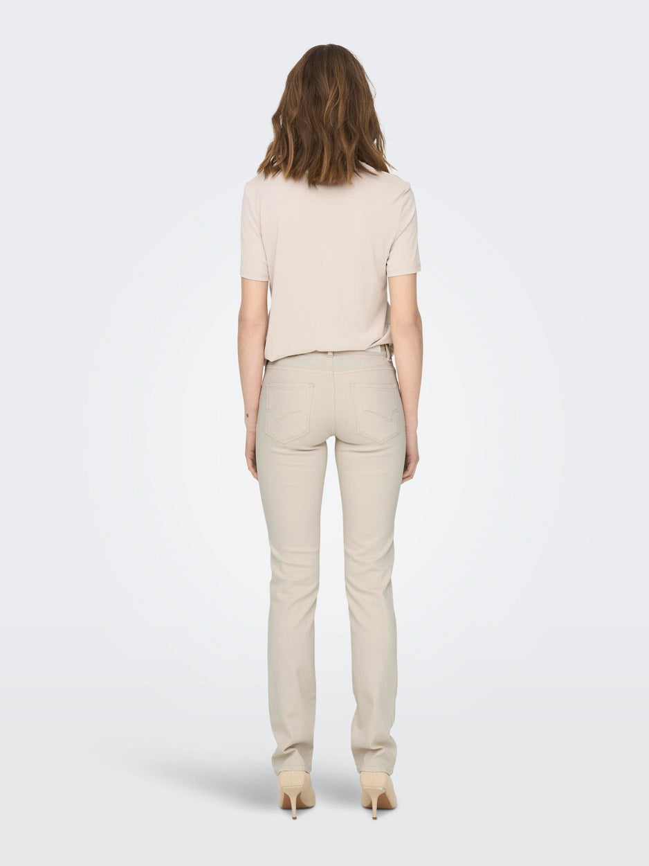 Onlalicia Reg Strt Dnm Dot019 - Ecru