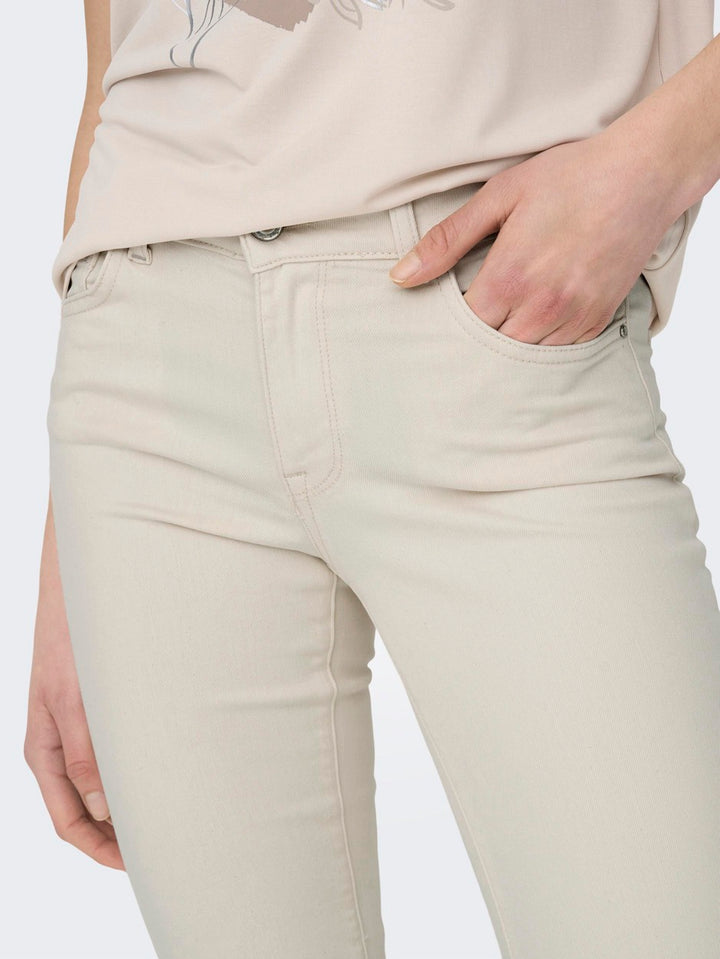 Onlalicia Reg Strt Dnm Dot019 - Ecru