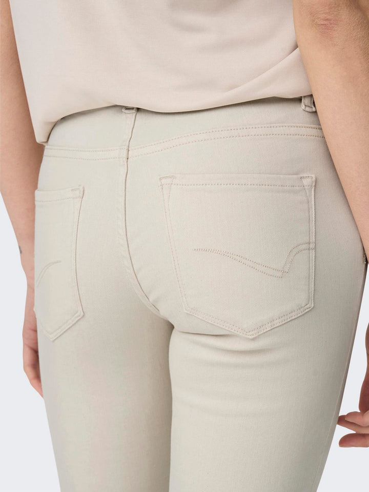 Onlalicia Reg Strt Dnm Dot019 - Ecru
