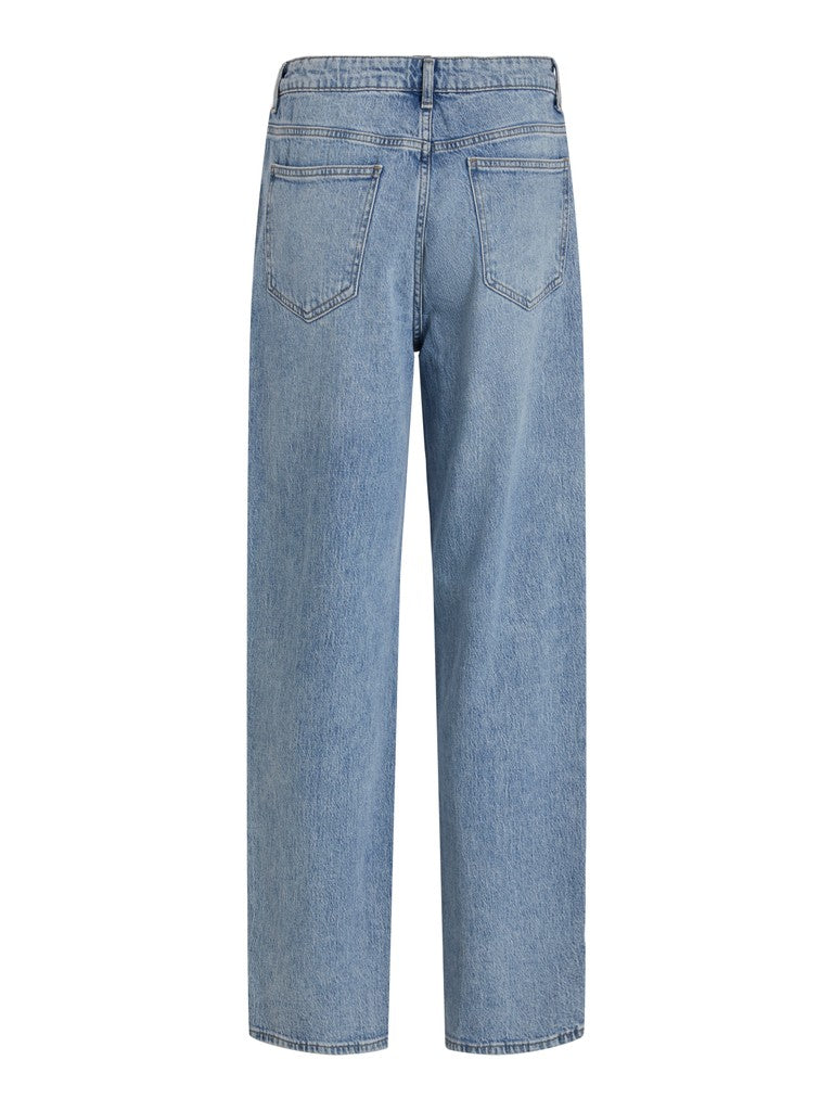 Vikelly Jaf Hw Straight Jeans - Blue Denim