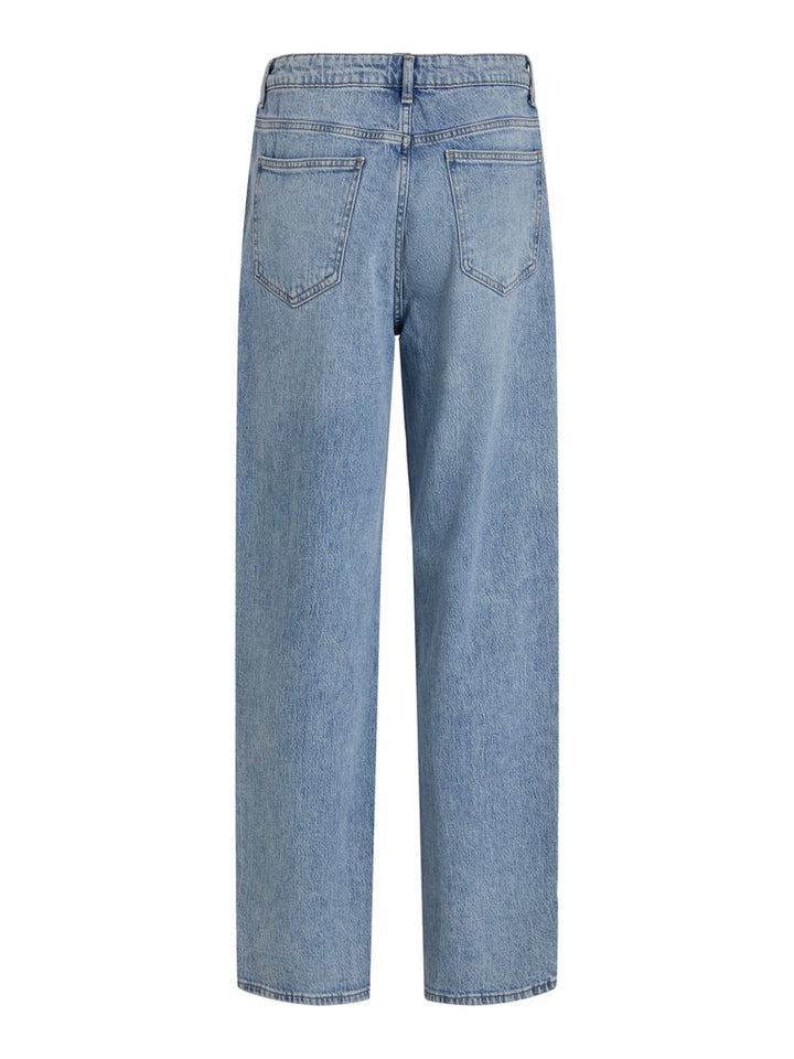 Vikelly Jaf Hw Straight Jeans - Blue Denim