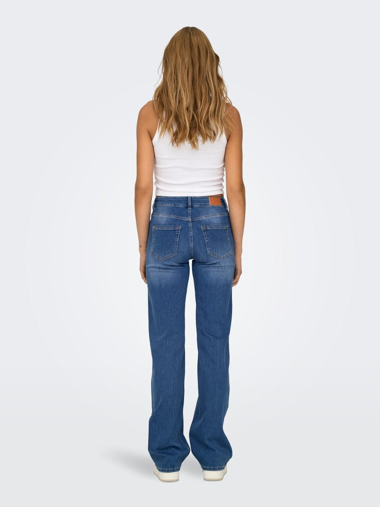 Onlblush Mid Straight Dnm Rea12187 - Blue Denim