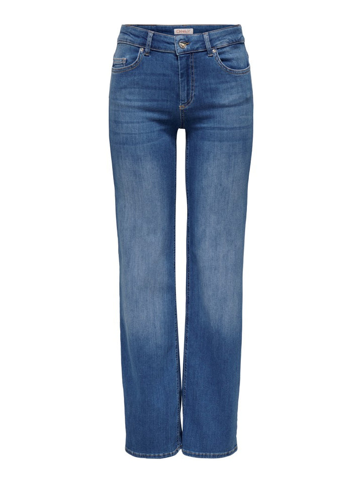 Onlblush Mid Straight Dnm Rea12187 - Blue Denim