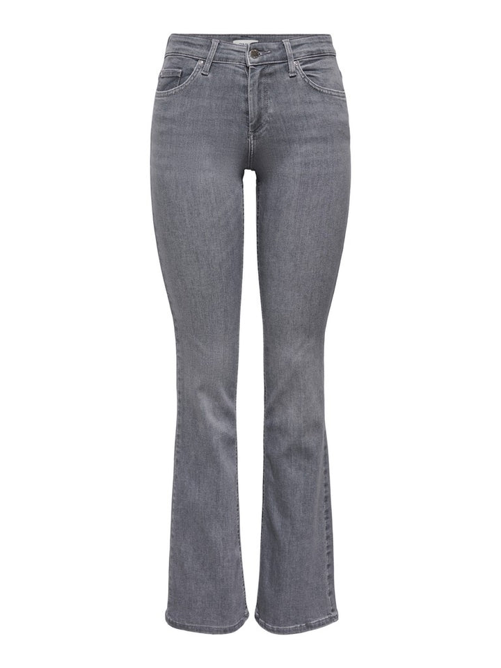 Onlblush Mid Flared Tai0918 Noos - Grey Denim