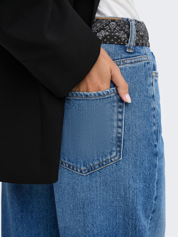 Jdyvera Hw X-wid Scarf Jeans Mb Dnm - Blue Denim