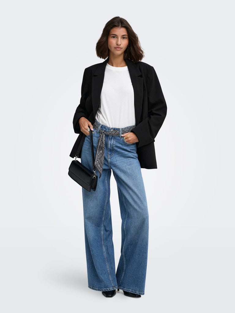 Jdyvera Hw X-wid Scarf Jeans Mb Dnm - Blue Denim