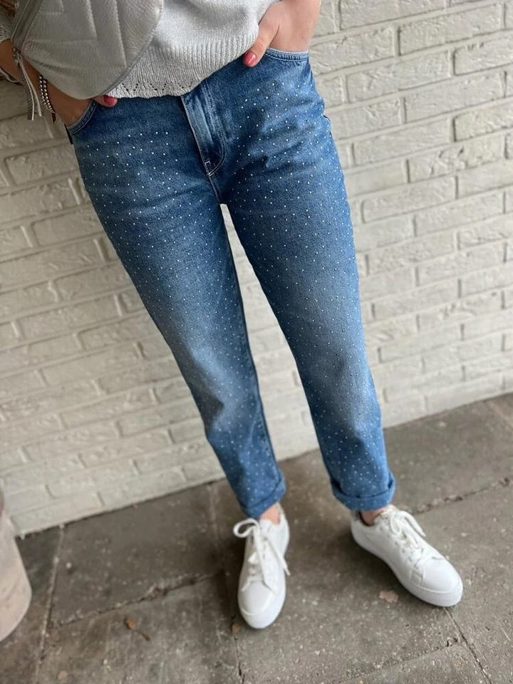 Daisy Mom Fit - Blue Denim