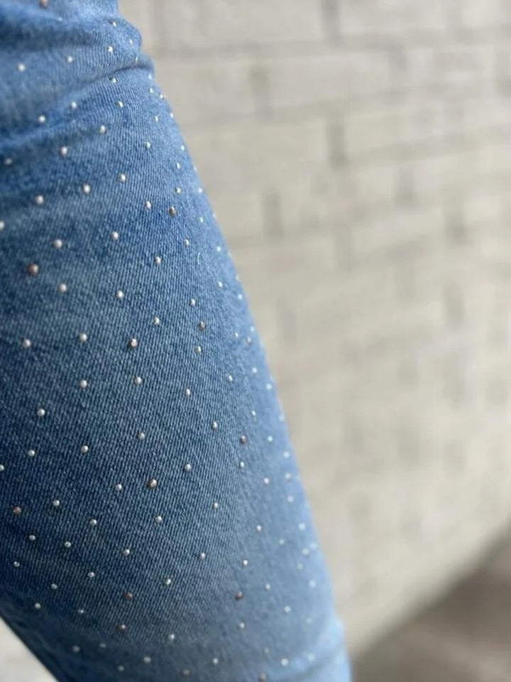 Daisy Mom Fit - Blue Denim