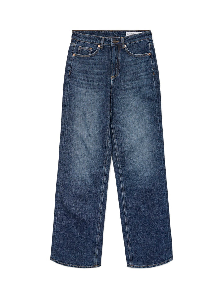 Vmtessa Hr Wide Jeans Ra393 Ga - Blue Denim