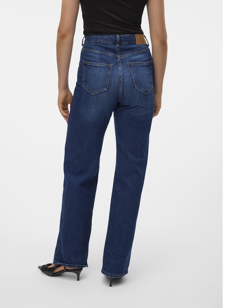 Vmtessa Hr Wide Jeans Ra393 Ga - Blue Denim