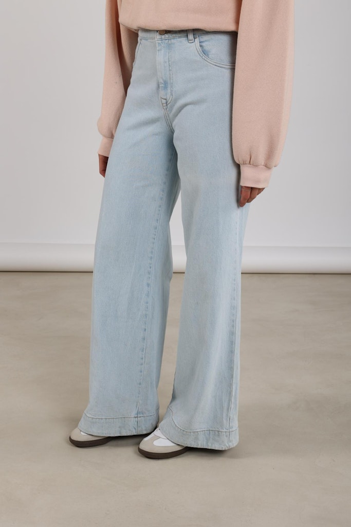 Abby Pants Denim Strass - Blue Denim