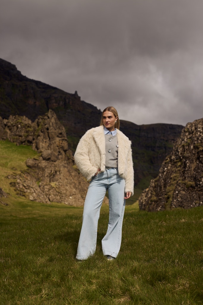 Abby Pants Denim Strass - Blue Denim