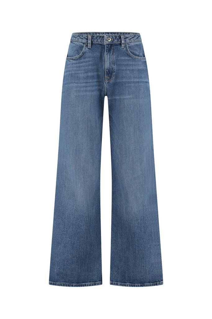 Lexie Denim Trousers - Blue Denim