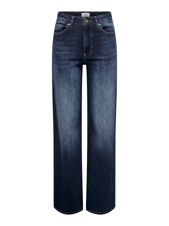 Onlmadison Blush Hw Wide Dnm Rea081 - Blue Denim
