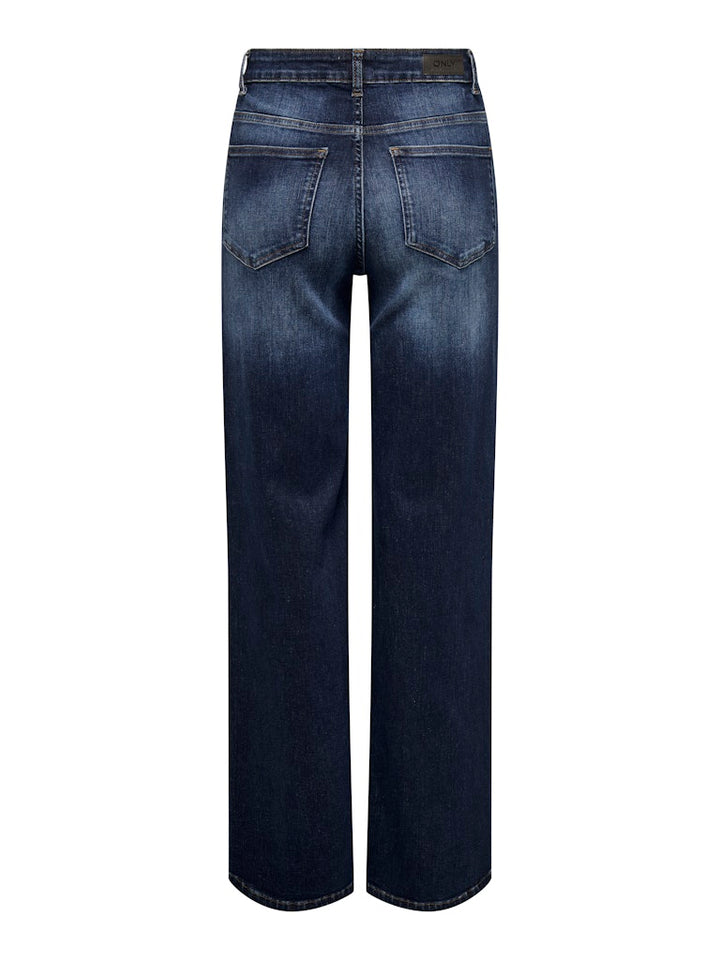 Onlmadison Blush Hw Wide Dnm Rea081 - Blue Denim