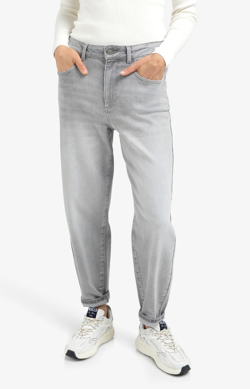 Loose Fit Hw Denim - Grey Denim