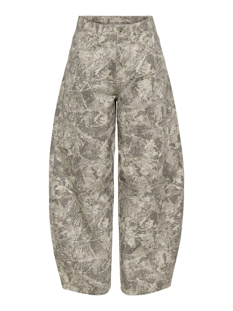 Onltaylor-banu Hw Camo Barrel Pant Pnt - Groen Dessin