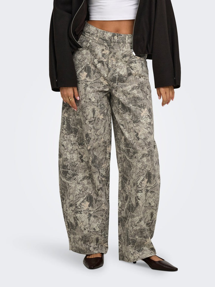Onltaylor-banu Hw Camo Barrel Pant Pnt - Groen Dessin