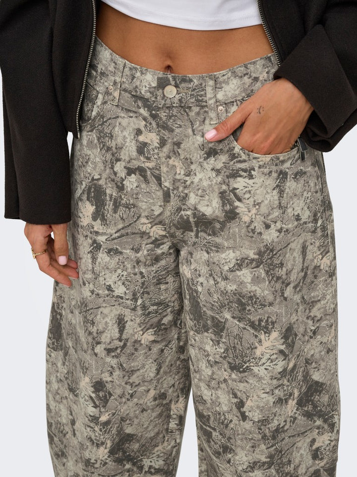 Onltaylor-banu Hw Camo Barrel Pant Pnt - Groen Dessin