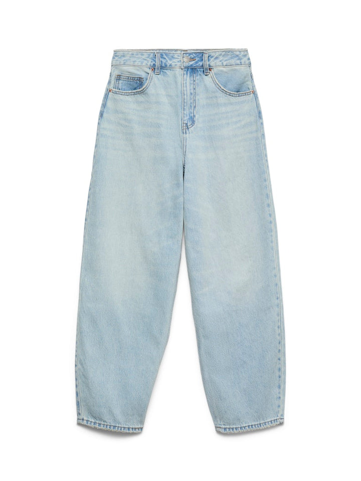 Vmbillie Hr Barrel Ank Jeans Mix Ga Noos - Blue Denim