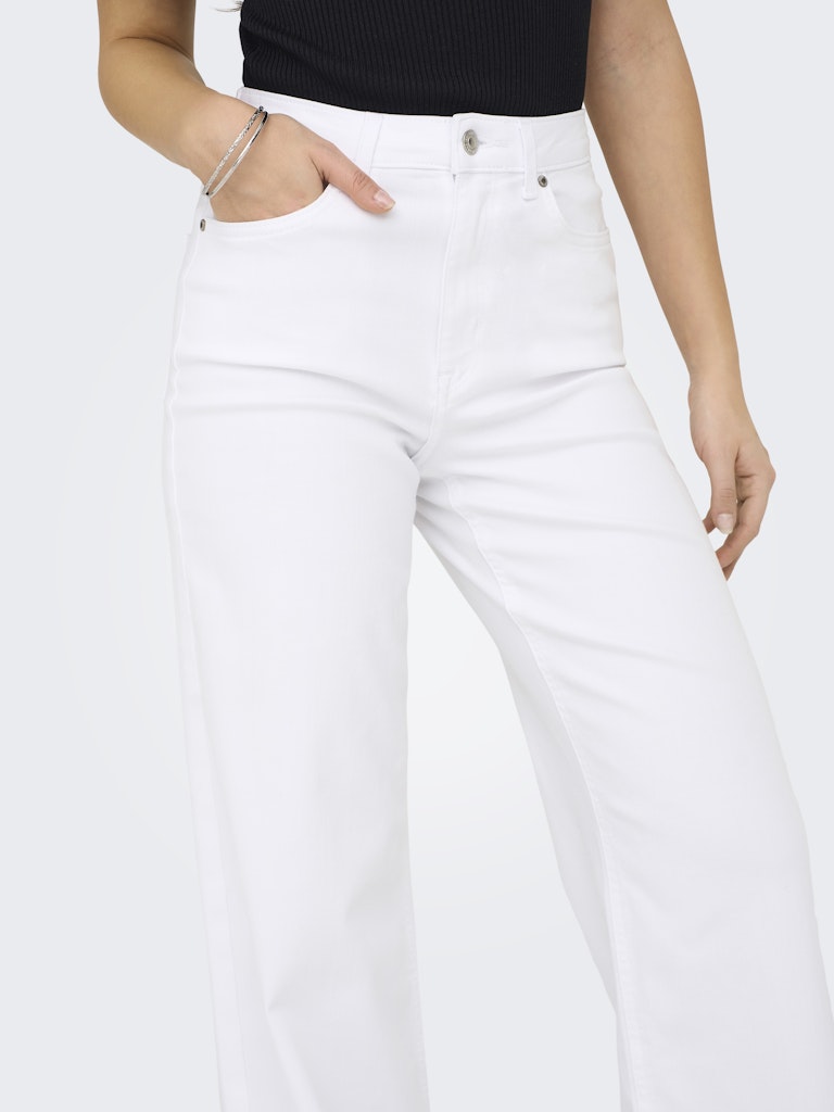 Onlmadison Blush Hw Wide Dnm Cro Noos - Wit