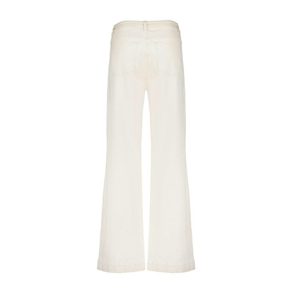 Jeans Wide Linen Mix - Ecru