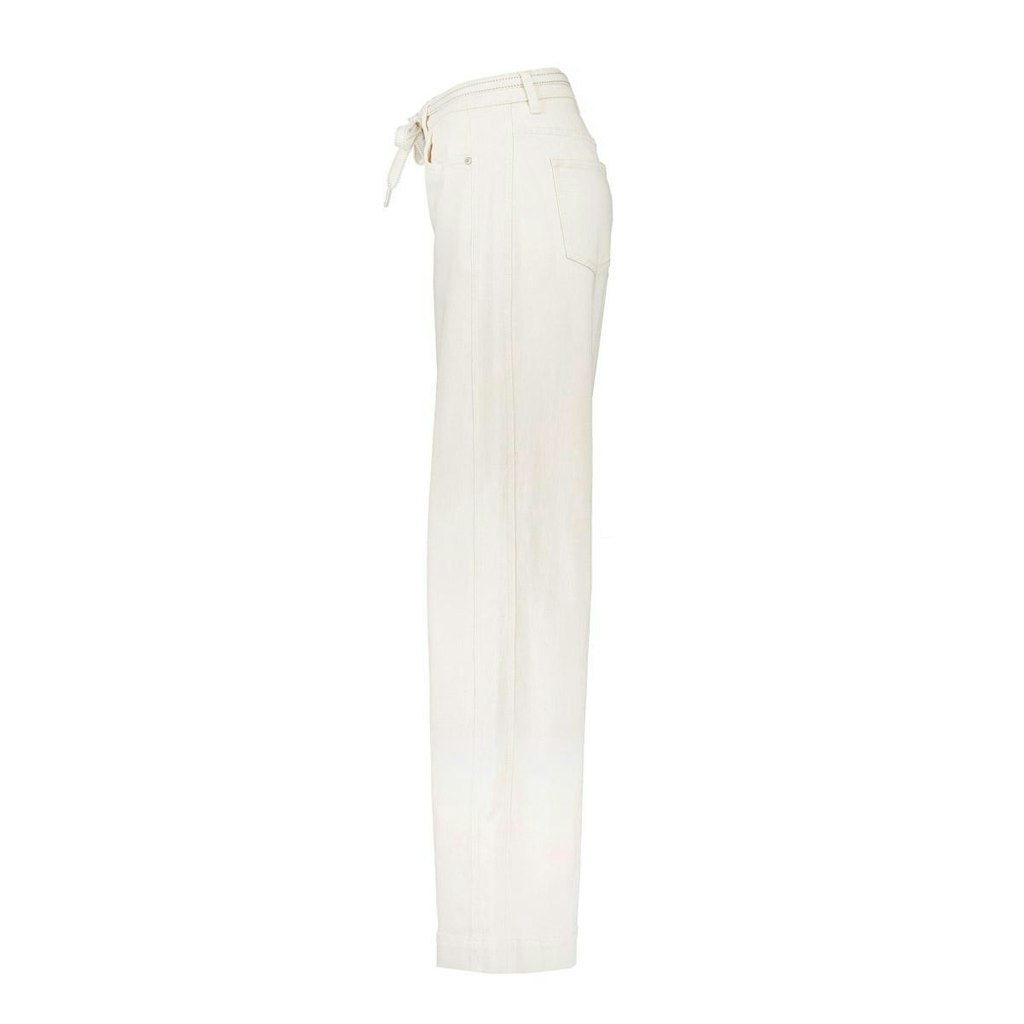 Jeans Wide Linen Mix - Ecru