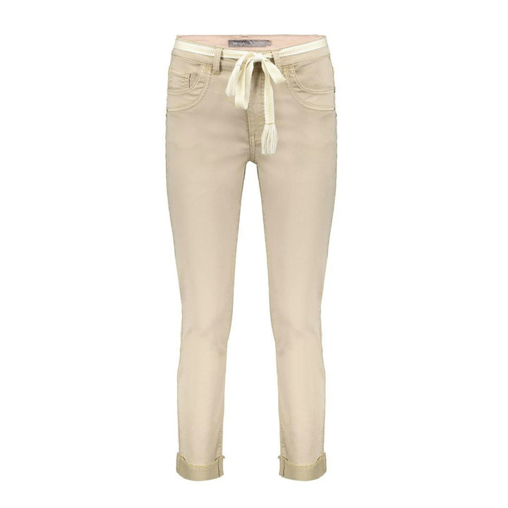 Jeans Wide Linen Mix - Zand