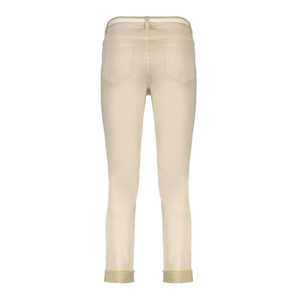 Jeans Wide Linen Mix - Zand