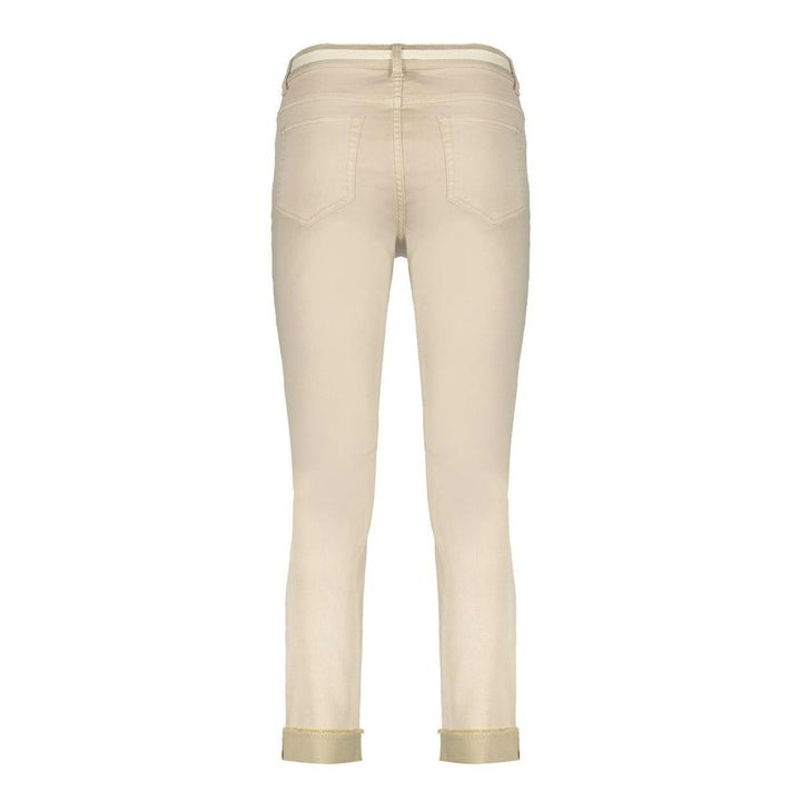 Jeans Wide Linen Mix - Zand