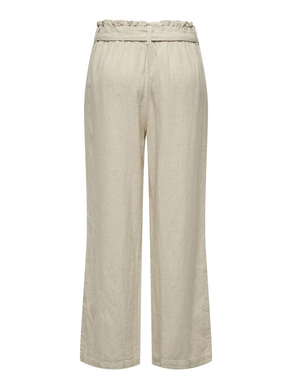 Jdysay Linen Belt Pant Wvn - Zand