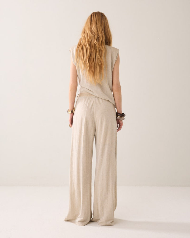 Trouser Linen Look - Zand