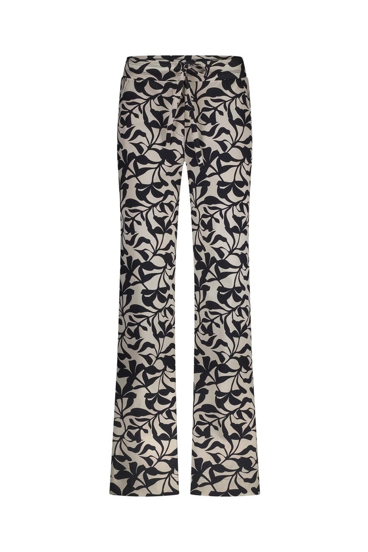 Abigail Leafs Trousers - Ecru Dessin