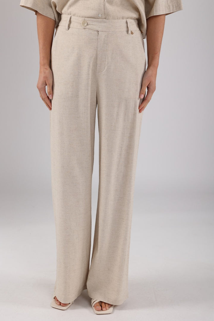 Eline Pants - Ecru Dessin