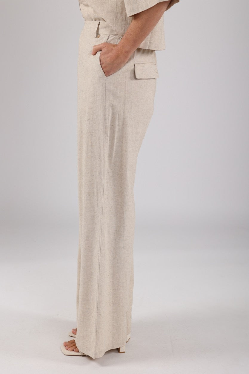 Eline Pants - Ecru Dessin