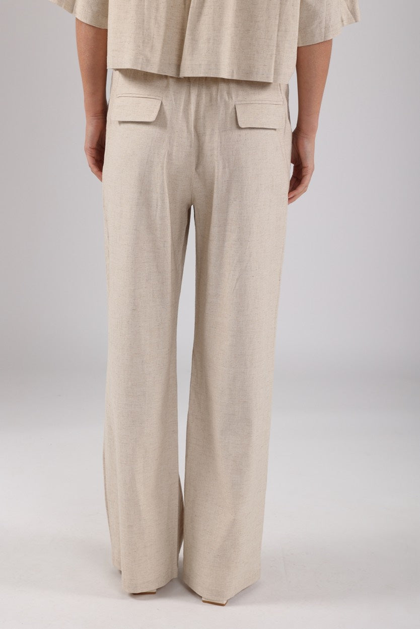 Eline Pants - Ecru Dessin