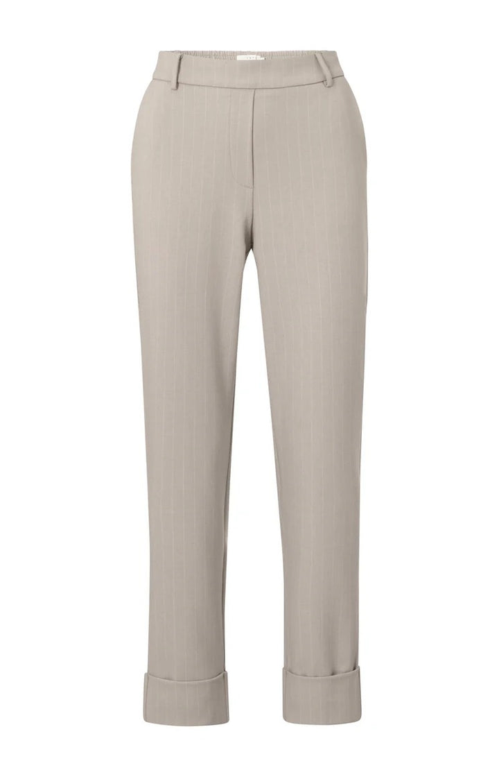 Soft Pinstripe Pantalon With S - Ecru Dessin