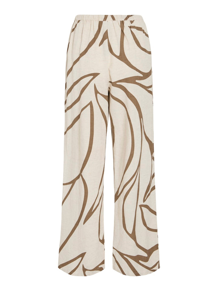 Viprisilla Rw Pants - Noos - Ecru Dessin