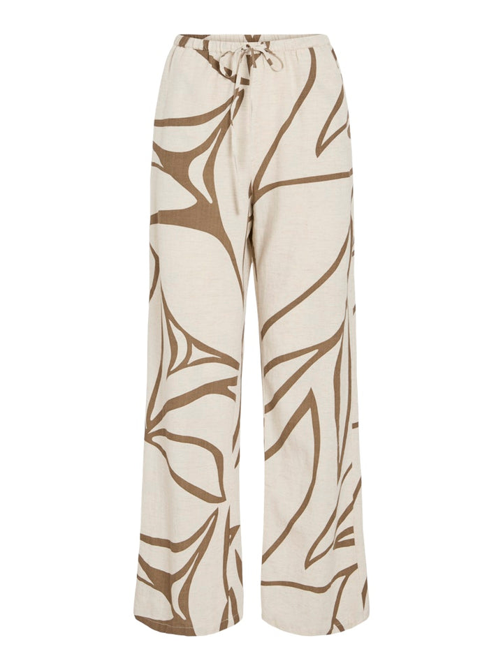Viprisilla Rw Pants - Noos - Ecru Dessin