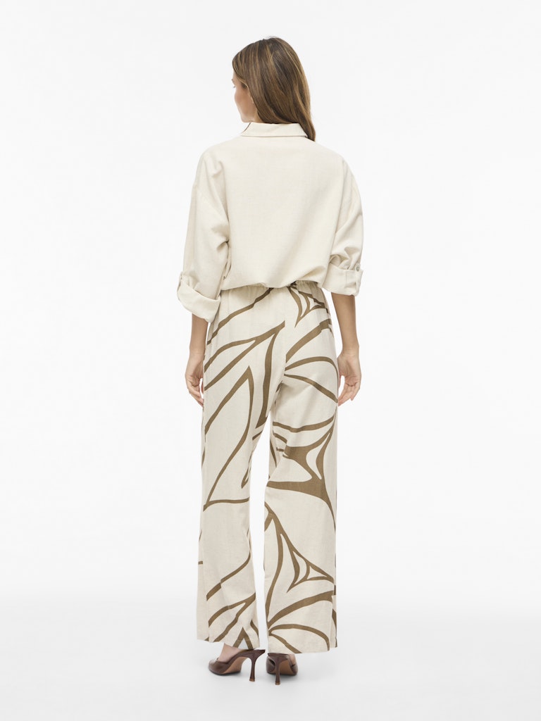 Viprisilla Rw Pants - Noos - Ecru Dessin