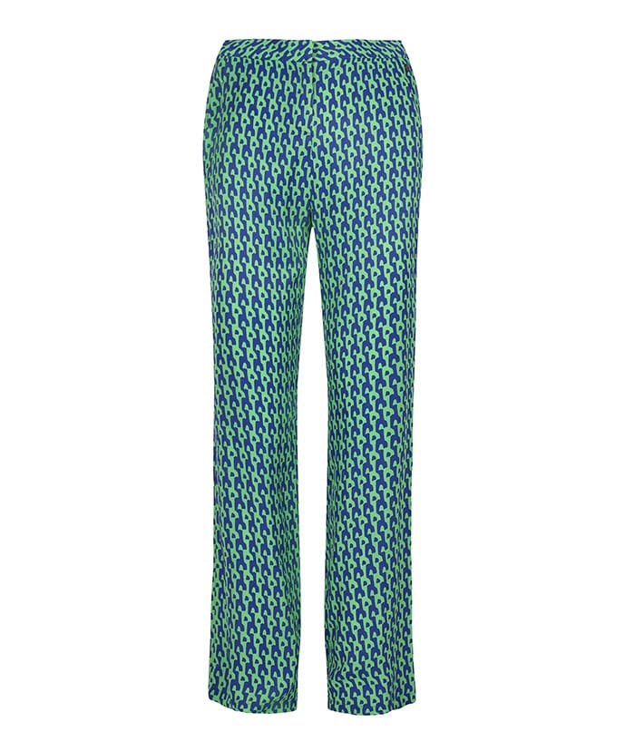 Trouser June - Groen Dessin