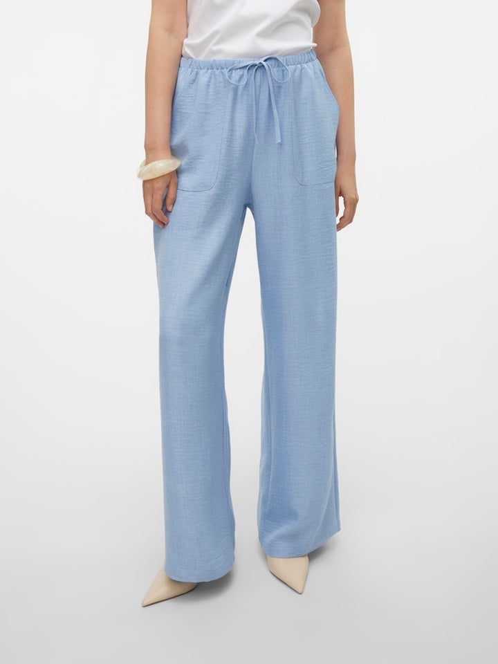Vmmelaney Hw Loose Pant - Lichtblauw