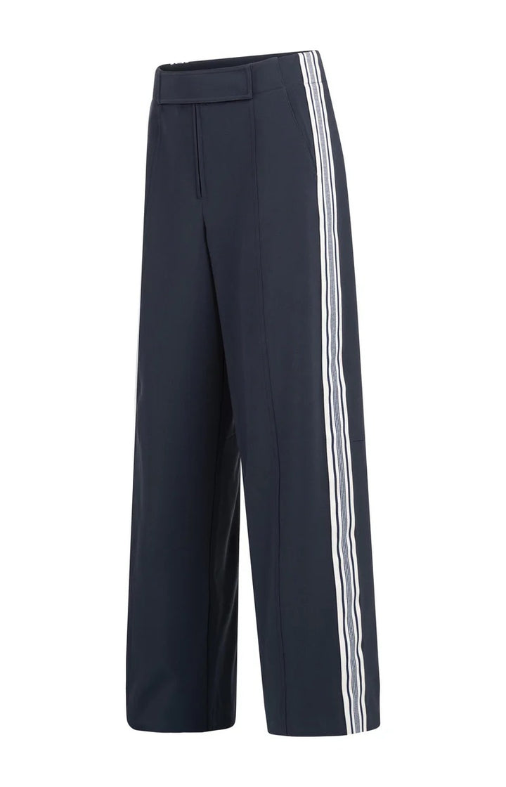 High Waist Wide Leg Trousers W - Rafblauw