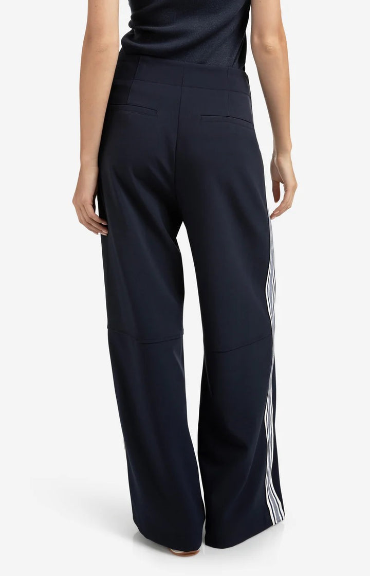 High Waist Wide Leg Trousers W - Rafblauw