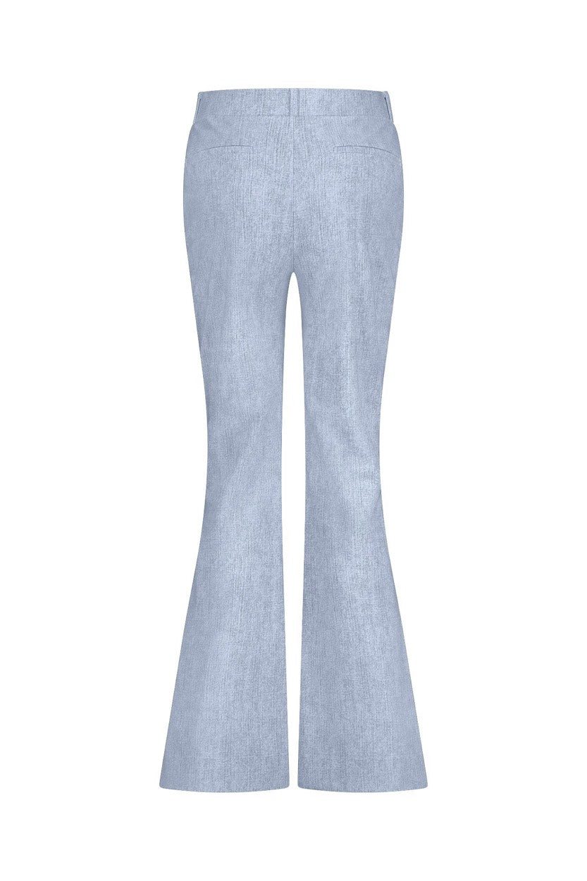 Flair Bnd Denim Trousers - Blue Denim