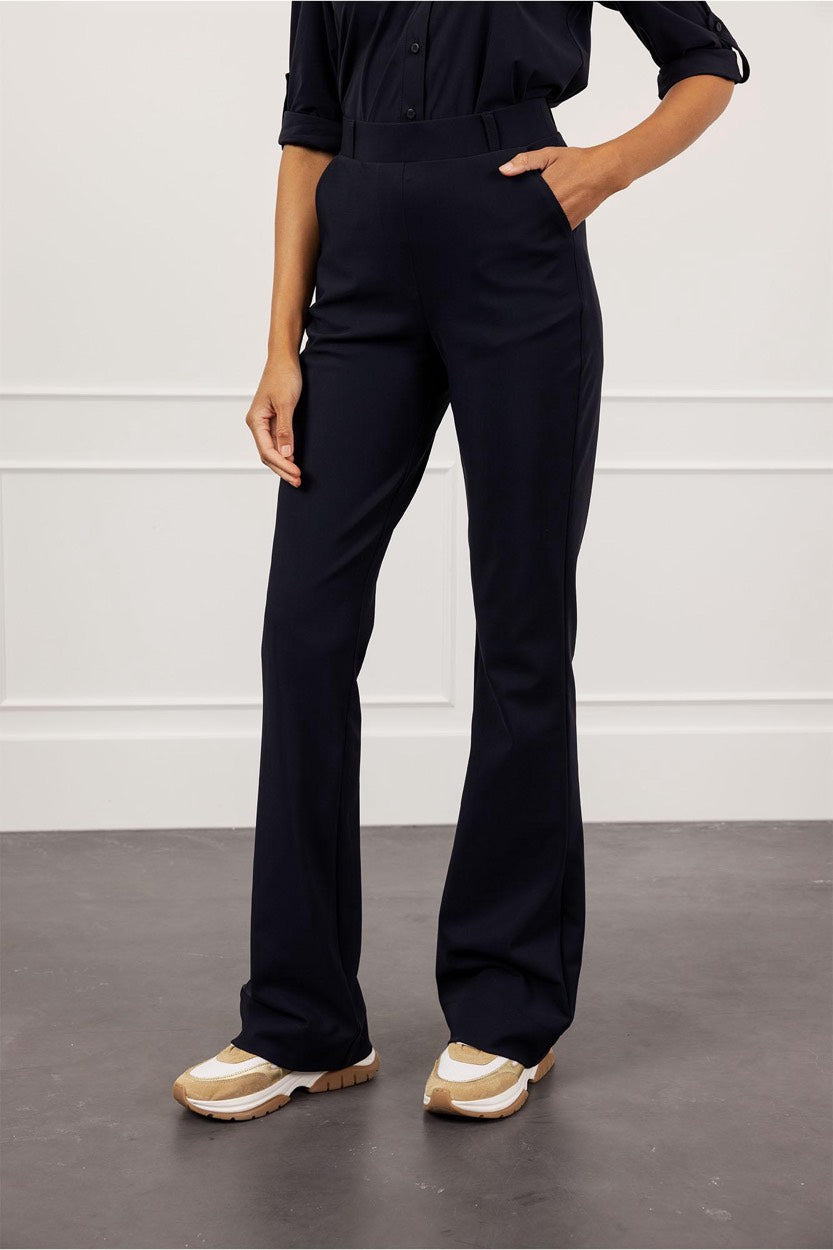 Flair Bonded Trousers - Navy